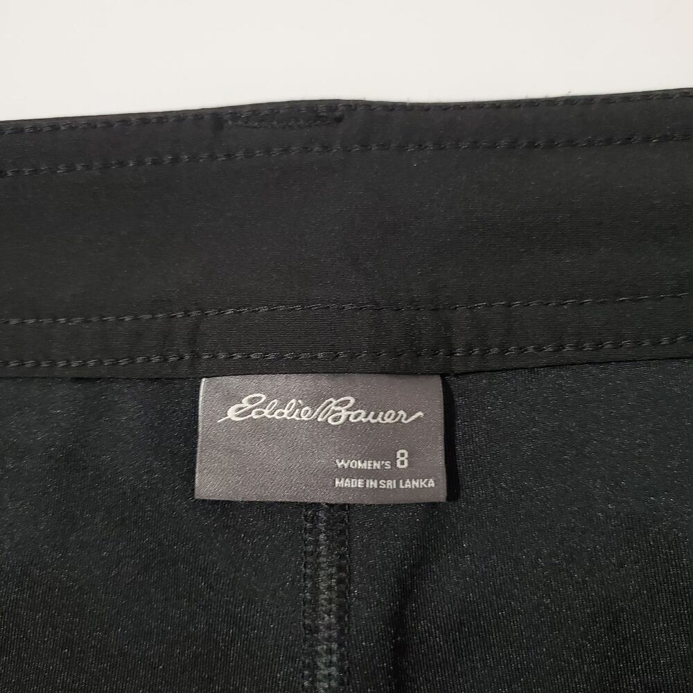 Eddie Bauer Adventure Active Stretch Skort Womens Size 8 Black Sport Hiking Golf - Picture 7 of 12